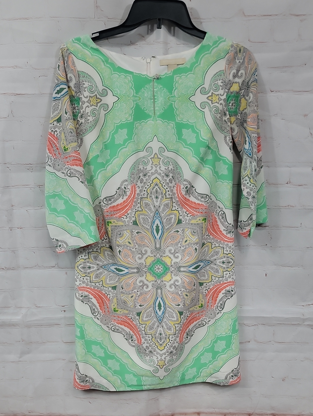 Banana Republic Green Paisley Medallion Dress